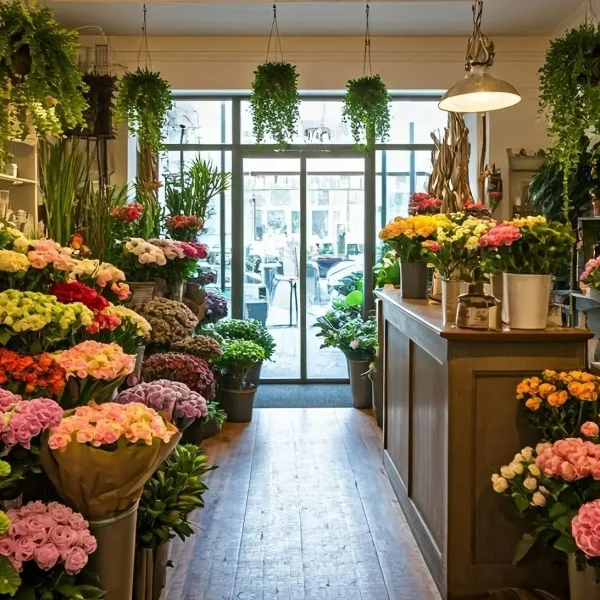 Entry,Way,From,The,Inside,Of,A,Flower,Shop
